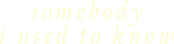 Кто-то, кого я знал